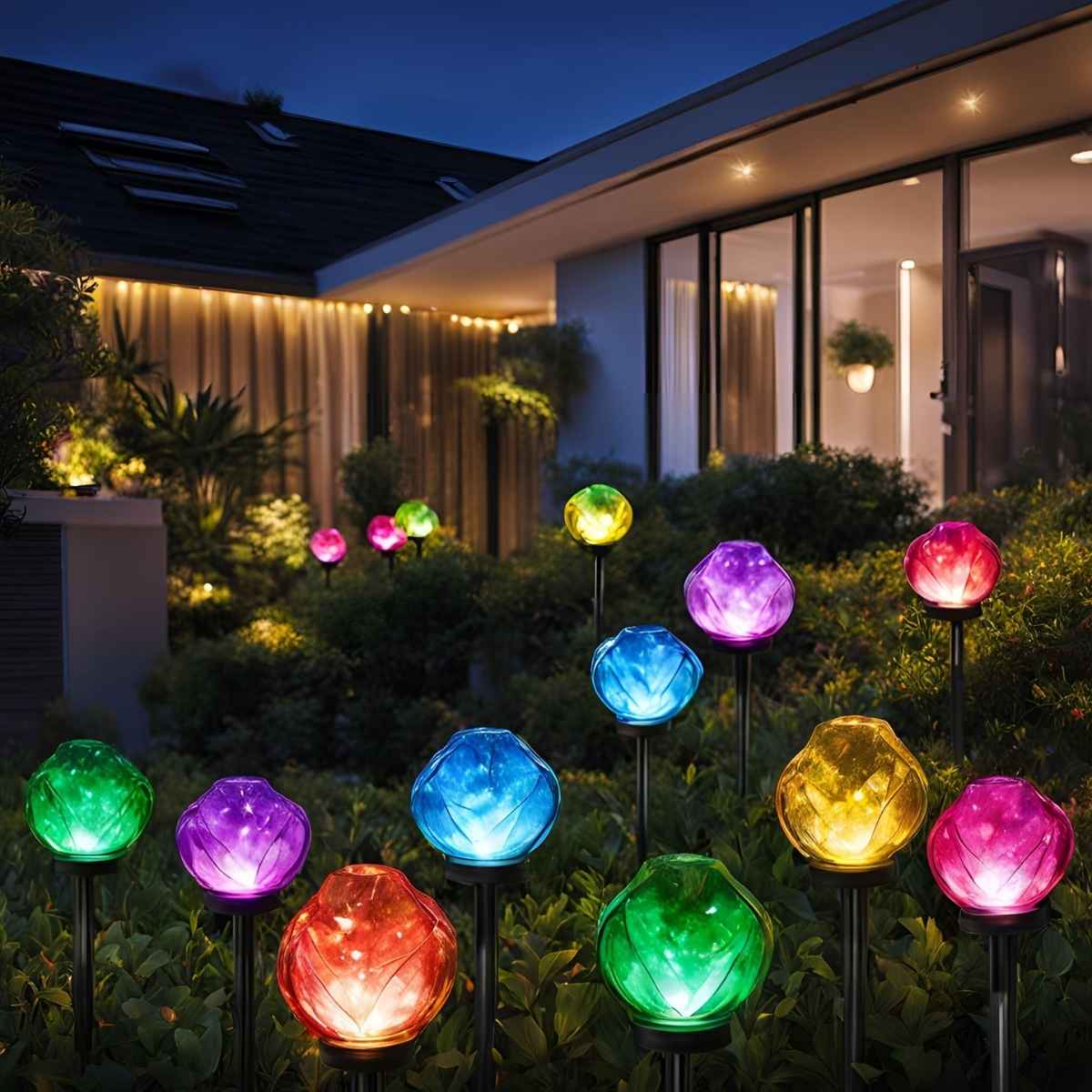 color changing solar lights